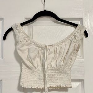 White crop top